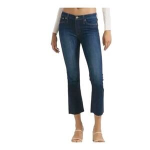 J. Crew Women's 9" Mid-Rise Demi-Boot Raw Hem Crop Denim Jeans 23 New